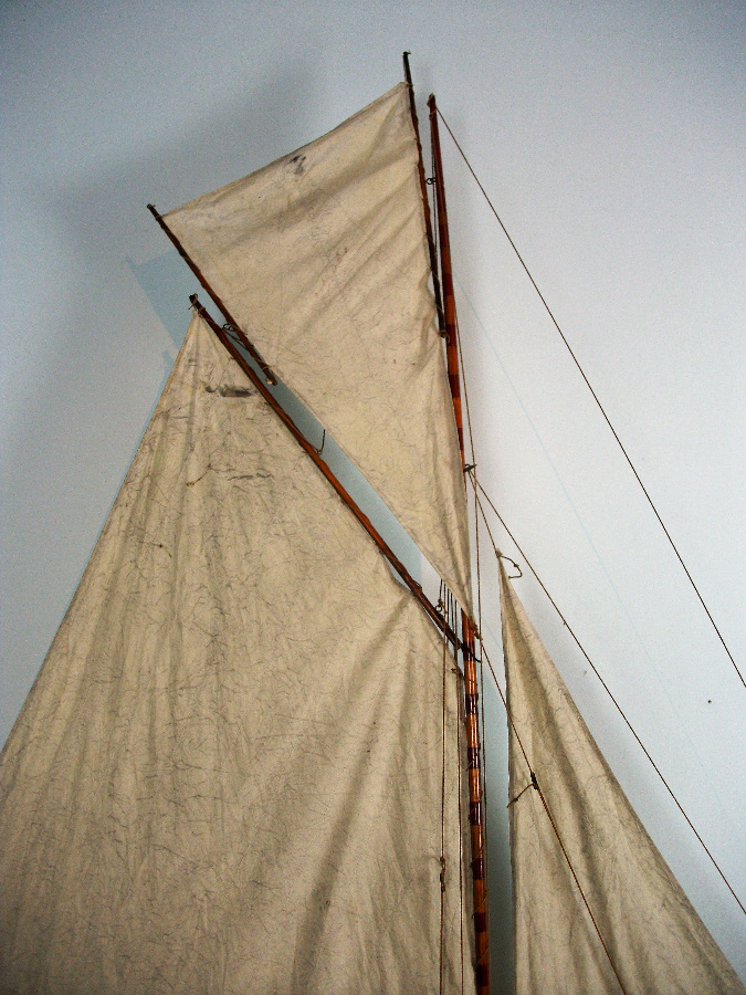 Wooden Large Pond Yacht on stand